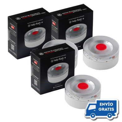 3 Balizas de Emergencia Homologada DGT Help Flash IoT+ Conectada