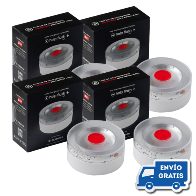 4 Balizas de Emergencia Homologada DGT Help Flash IoT+ Conectada