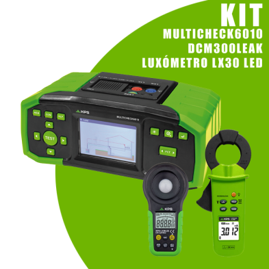 Kit Multicheck6010 + DCM300LEAK + Luxómetro LX30 LED