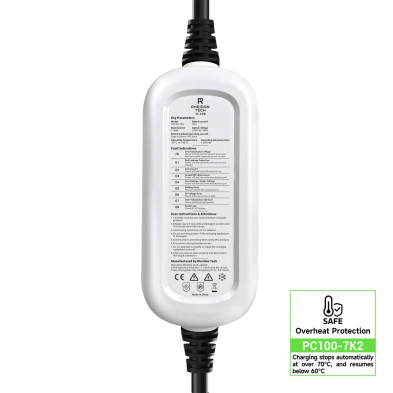 Cargador Portátil de Vehículos Eléctricos PC100 Rheidon Tech 11kW