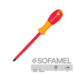 Destornillador aislado estrella "Phillips" Sofamel PH2X100