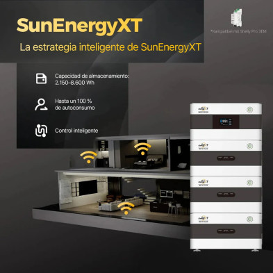 Kit Respaldo Backup SunEnergyXT 4,3 kWh EV3600 y microinversor 800W