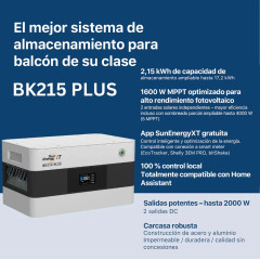 Kit Respaldo Backup SunEnergyXT 4,3 kWh EV3600 y microinversor 800W