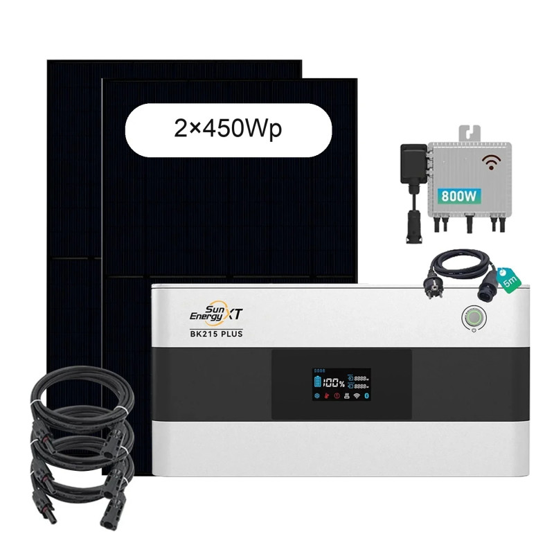 Kit Solar plug&play SunEnergyXT con batería 2,15 kWh y paneles 2x450W