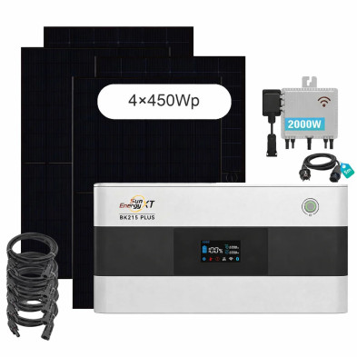 Kit solar XXL SunEnergyXT BK215 PLUS 2,15 kWh - 1800Wp / Miv 2000W
