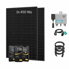 Kit solar enchufable SunEnergyXT Starter Set 900Wp - Mi. Deye 800W