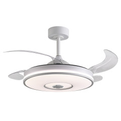 Ventilador de techo DC COLORS blanco con luz LED 72W