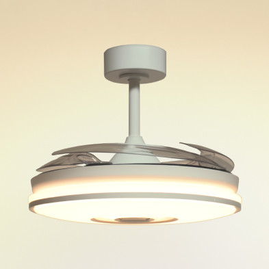 Ventilador de techo DC COLORS blanco con luz LED 72W