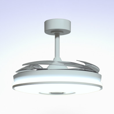 Ventilador de techo DC COLORS blanco con luz LED 72W