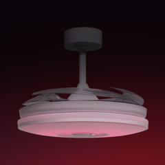 Ventilador de techo DC COLORS blanco con luz LED 72W