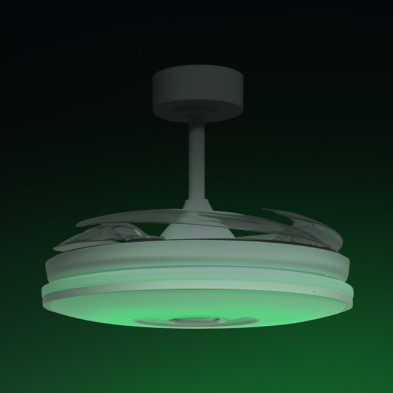 Ventilador de techo DC COLORS blanco con luz LED 72W