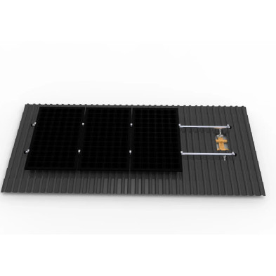Kit de montaje para paneles solares en tejado de tejas | 4 módulos