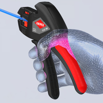Pelacables KNIPEX ComStrip | 12 62 180 con tope regulable