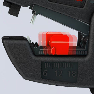 Pelacables KNIPEX ComStrip | 12 62 180 con tope regulable